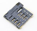 Micro SIM Card Connector;PUSH PUSH,6P Or 6P+1P,H1.35mm